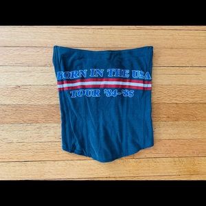 Vintage Bruce Springsteen t-shirt bustier
